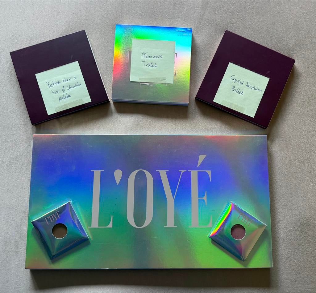 L'OYÉ Oogschaduw Paletten - Diverse Kleuren, Gebruikt, Ophalen of Verzenden, Make-up, Overige kleuren