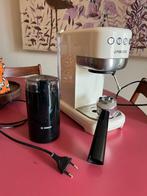 Espresso apparaat met stoompijpje en koffiemolen, Gebruikt, Espresso apparaat, Gemalen koffie, Ophalen