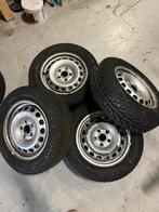 Viking SnowTech Winterbanden op stalen velgen 195/65 R15, Auto-onderdelen, Banden en Velgen, Gebruikt, 15 inch, Banden en Velgen