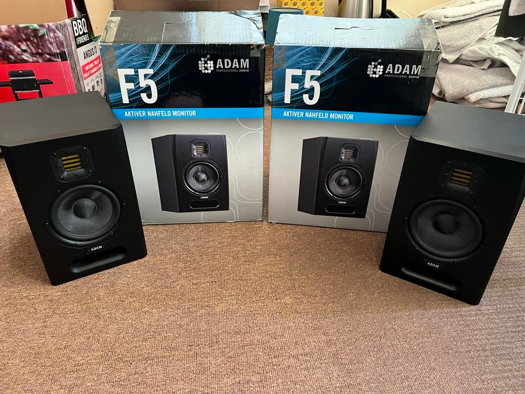 ADAM Audio F5 actieve studiomonitoren (set van 2), Audio, Tv en Foto, Luidsprekers, Overige merken, Ophalen of Verzenden, Zo goed als nieuw