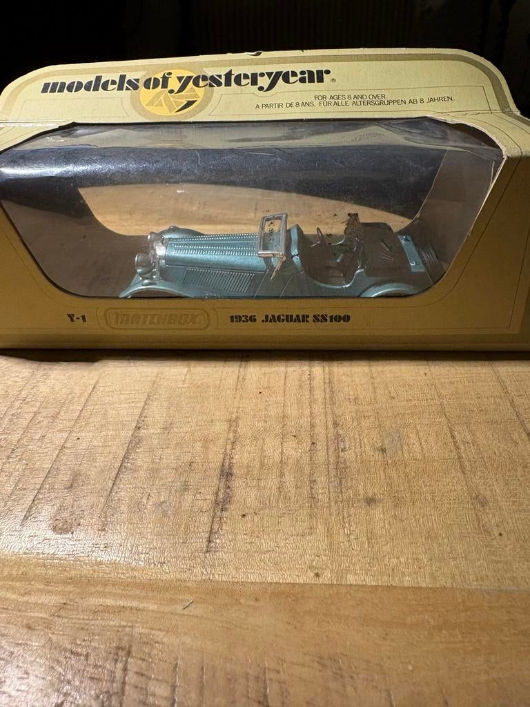Matchbox Models of Yesteryear 1936 Jaguar SS100, Hobby en Vrije tijd, Modelauto's | 1:43, Ophalen of Verzenden, Zo goed als nieuw