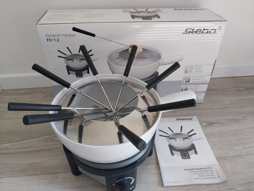 Fondueset electrisch, 8 persoons, Ophalen of Verzenden, Zo goed als nieuw
