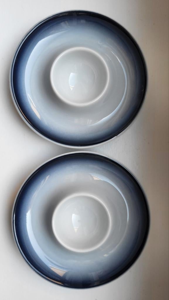 Bavaria kronester, eierdopjes, zgan, puntgaaf, blauw wit, Ophalen of Verzenden, Zo goed als nieuw, Rond, Porselein of Keramiek