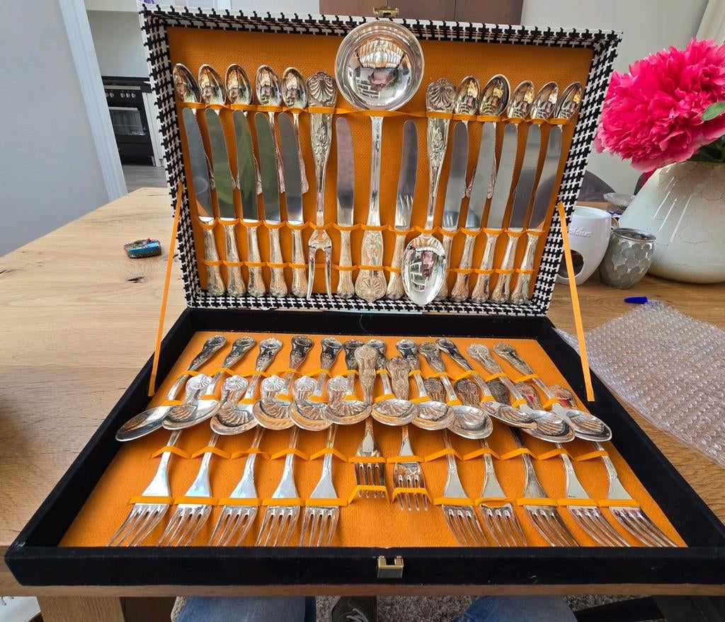 Zilver bestek, Super Inox, 51 delig, Antiek en Kunst, Antiek | Bestek, Ophalen