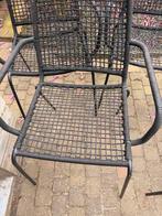 Zo goed als nieuwe tuinstoelen, metaal met stof gevlochten, Ophalen, Zo goed als nieuw, Metaal