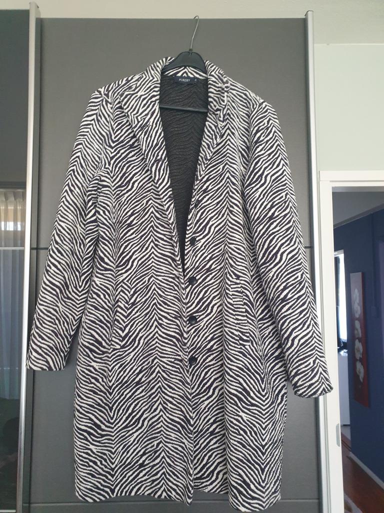 Purdey Zebra Print Jas - Maat XL, Zwart, Maat 46/48 (XL) of groter, Ophalen of Verzenden, Zo goed als nieuw
