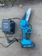 Peektool 21V Lithium Accu Kettingzaag met Oplader, Ophalen of Verzenden, Zo goed als nieuw, Takkenzaag