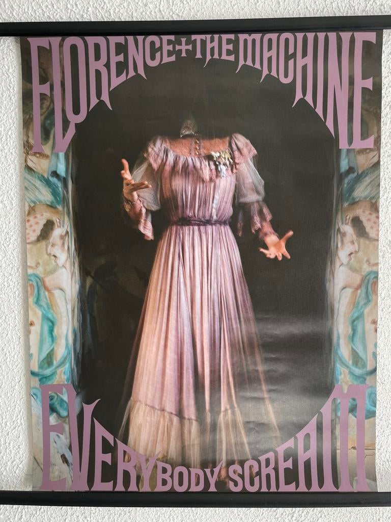 Poster ‘’ Florence + The Machine ‘’ 45,5x60,5cm, Ophalen of Verzenden, Zo goed als nieuw, Poster, Artwork of Schilderij