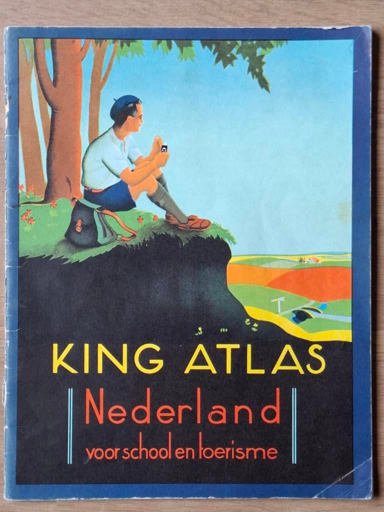 King Atlas, Boeken, Atlassen en Landkaarten, Verzenden, 1800 tot 2000, Wereld, Landkaart