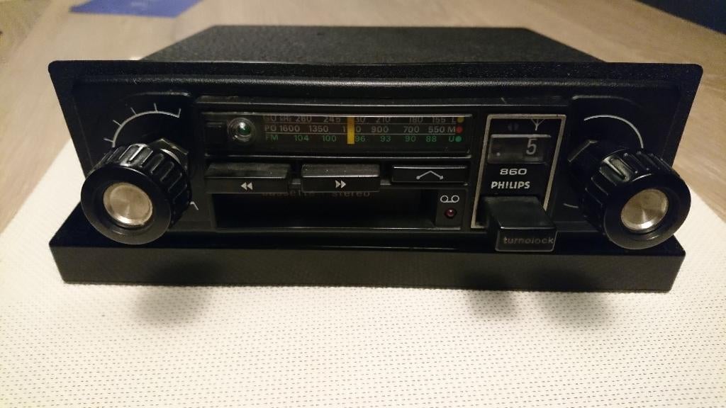 Philips 22AC860 autoradio/cassettespeler oldtimer radio, Auto diversen, Autoradio's, Ophalen of Verzenden, Gebruikt
