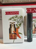Clarins setje etui, mascara & serum, Ophalen of Verzenden, Nieuw, Bodylotion, Crème of Olie