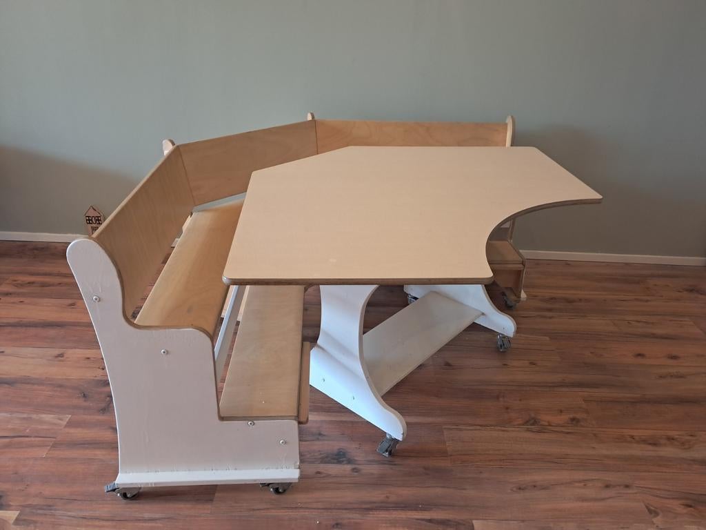 Speeltafel  set opvang, Ophalen, Gebruikt, 150 tot 200 cm, Hoekbank