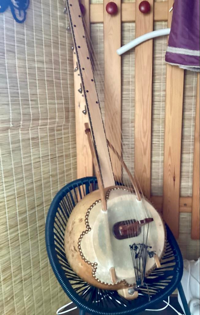 Mooie ngoni (Afrikaanse harp) met 12 snaren, Ophalen of Verzenden, Gebruikt