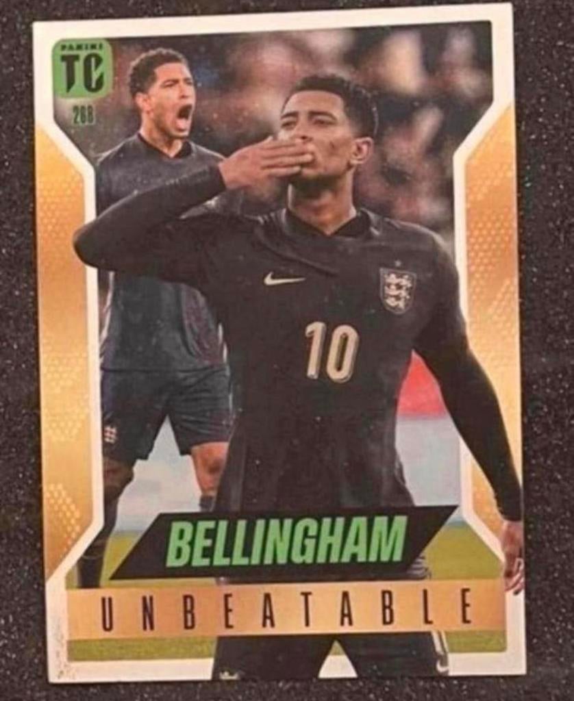 Panini Top Class 2025    UNBEATABLE    JUDE BELLINGHAM    UK, Hobby en Vrije tijd, Stickers en Plaatjes, Verzenden, Zo goed als nieuw