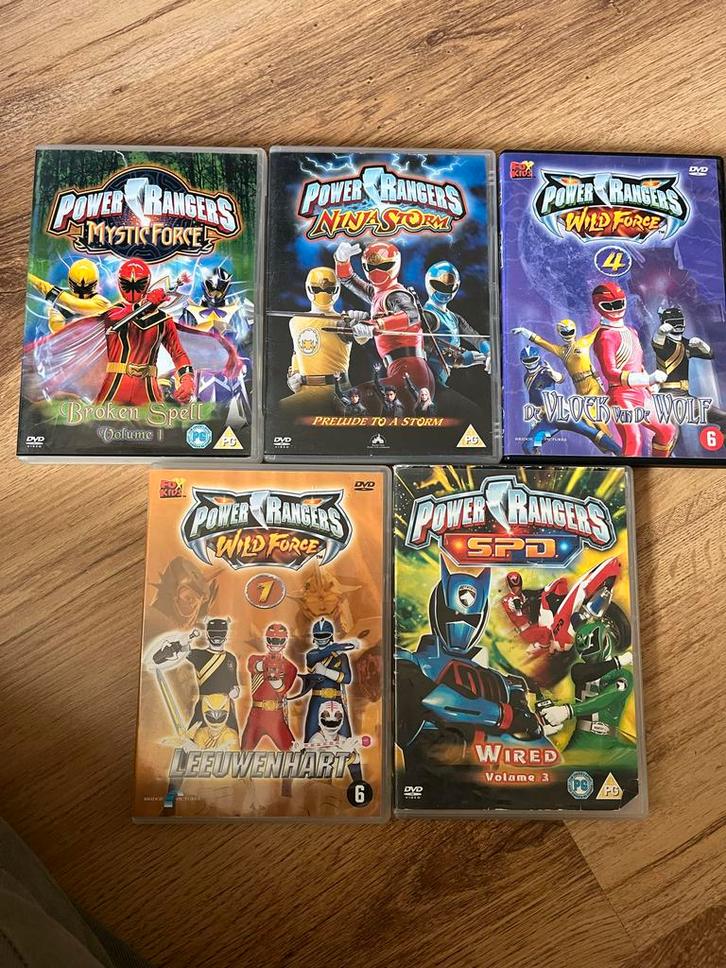 Power Rangers DVD Collectie - 5 Films (FoxKids), Cd's en Dvd's, Dvd's | Kinderen en Jeugd, Gebruikt, Tv fictie, Avontuur, Vanaf 6 jaar