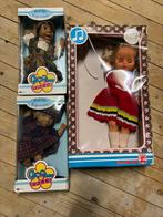 Drie vintage poppen in doos. Jaren 70., Verzamelen, Poppen, Ophalen of Verzenden, Nieuw, Pop