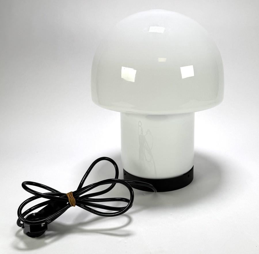 1194. Glazen Mushroom tafellamp - Glashütte Limburg, ca.1975, Antiek en Kunst, Antiek | Lampen, Ophalen of Verzenden