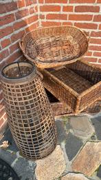 Diverse  manden en ern voor kaars, Ophalen of Verzenden, Gebruikt, Rond, Riet