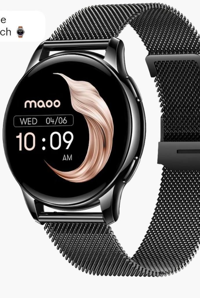 MAOO Ventura smart watch compleet zgan, Zwart, Ophalen of Verzenden, Zo goed als nieuw, GPS