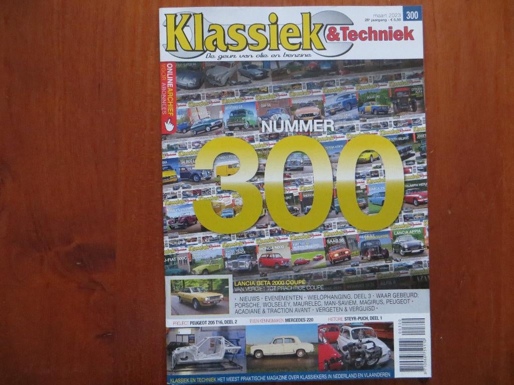 Klassiek & Techniek 300 Lancia Beta 2000 Coupé, Steyr-Puch, Ophalen of Verzenden, Nieuw, Peugeot