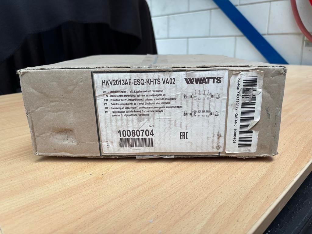 Nieuwe WATTS RVS verdeler 2 groepen - ongebruikt, Minder dan 30 cm, Overige typen, Minder dan 60 cm, Ophalen of Verzenden