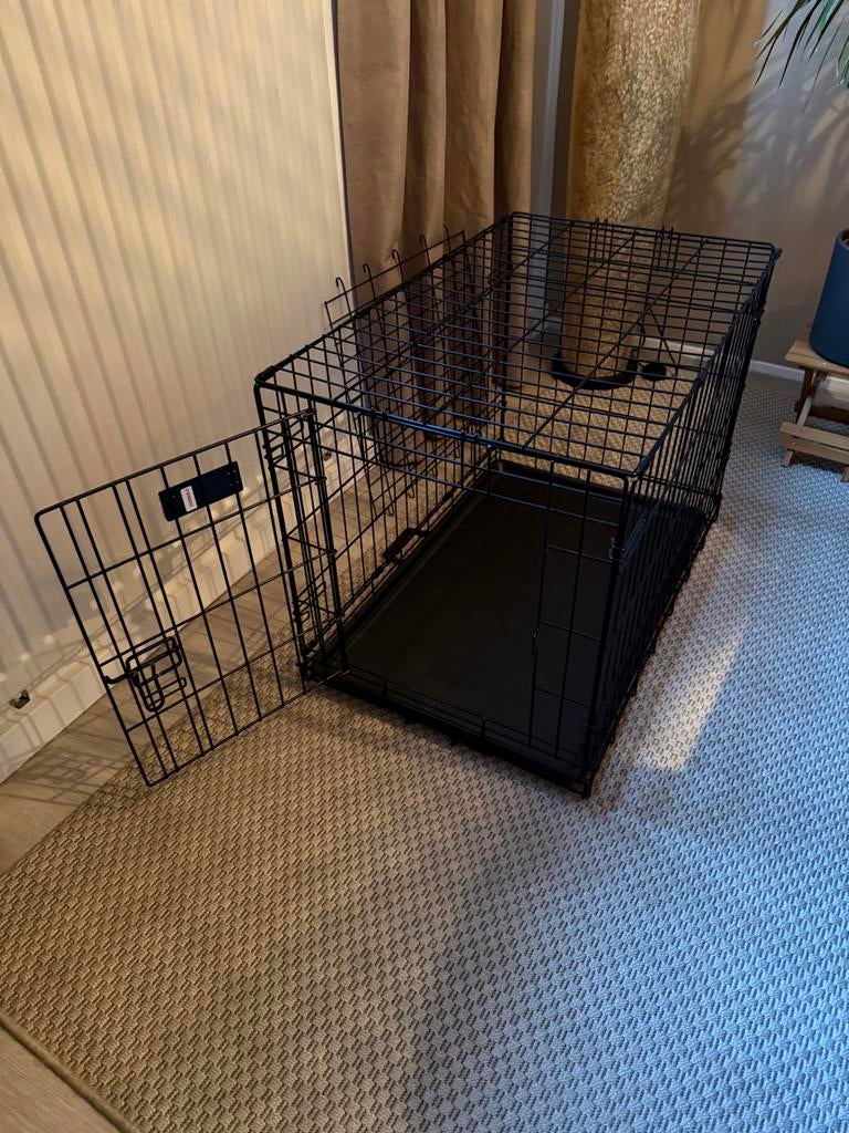 GRATIS Zgan Hondenbench zwart., Ophalen, Zo goed als nieuw