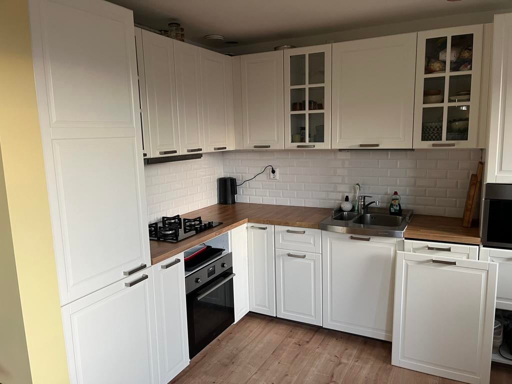 Kastdeurtjes IKEA keuken wit Axstad (zie omschrijving), Ophalen, Wit, 50 tot 100 cm, Zo goed als nieuw