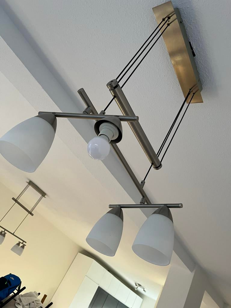 Philips Design Hanglamp 6-lichts (1 glaasje ontbreekt), Ophalen, Gebruikt, Metaal, 50 tot 75 cm