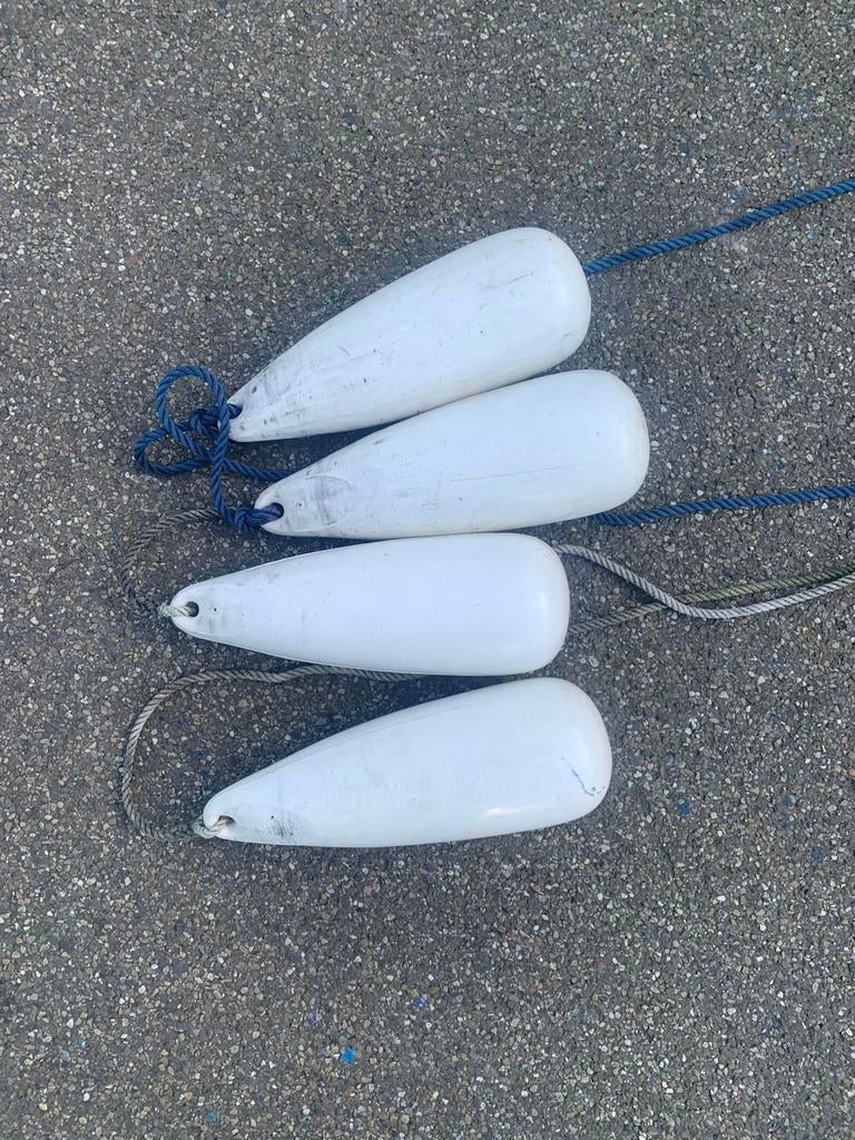 4 stootwillen Talamex - Fenders, Watersport en Boten, Hengelsport | Zeevissen, Ophalen of Verzenden, Gebruikt, Net of Fuik