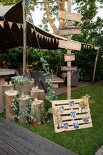 bruiloftdecoratie houten wegwijzerbord, Ophalen, Gebruikt, Versiering, Geboorte of Huwelijk