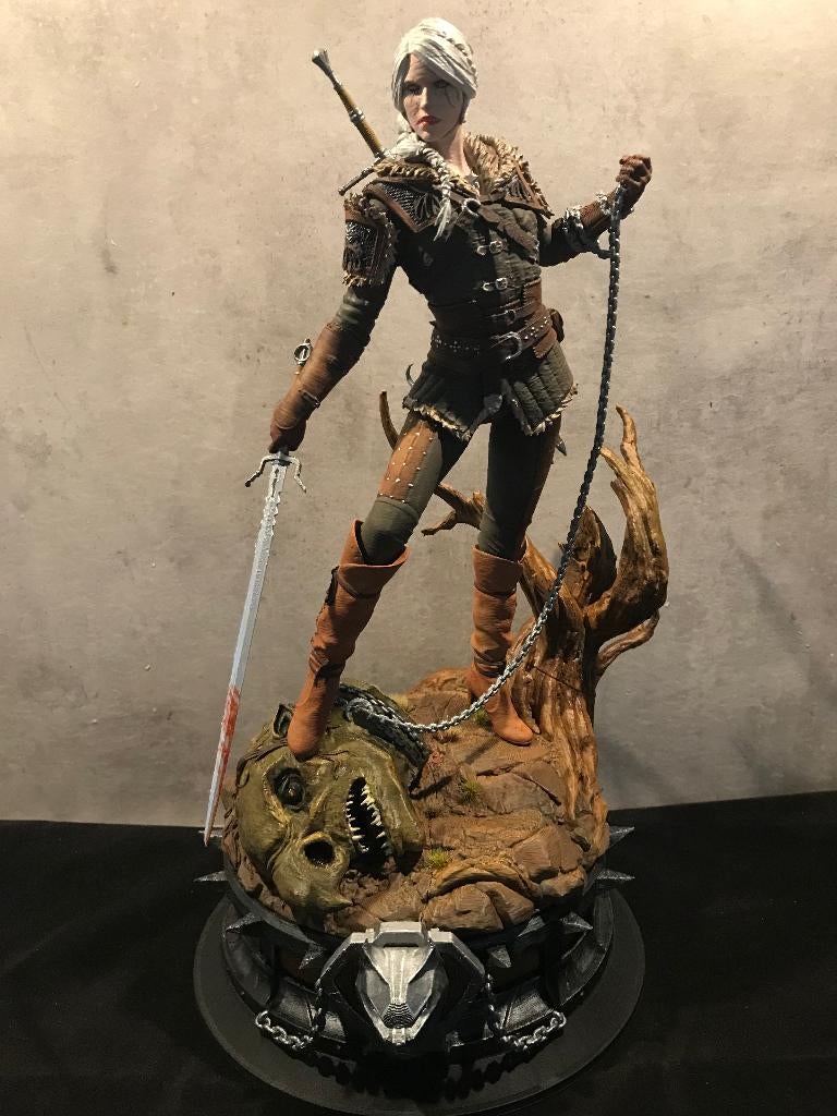 Handgeschilderd Wicher figuur, Verzamelen, Beelden en Beeldjes, Ophalen, Nieuw, Fantasy