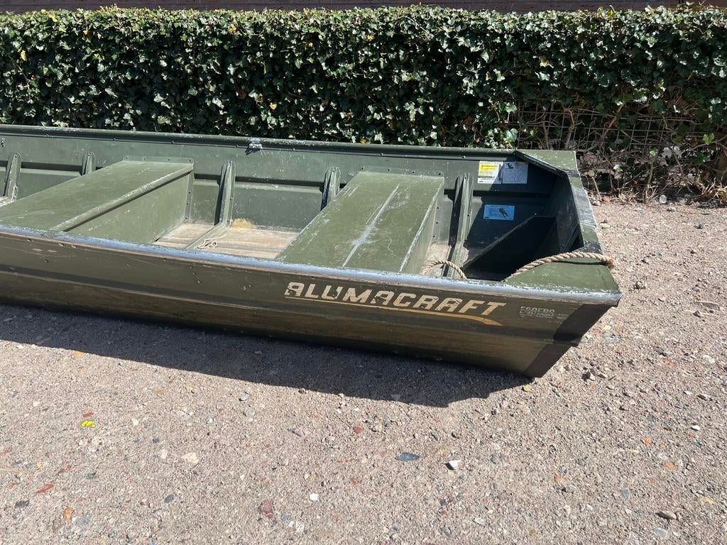 Alumacraft platbodem, Watersport en Boten, Platbodems, Ophalen, Gebruikt