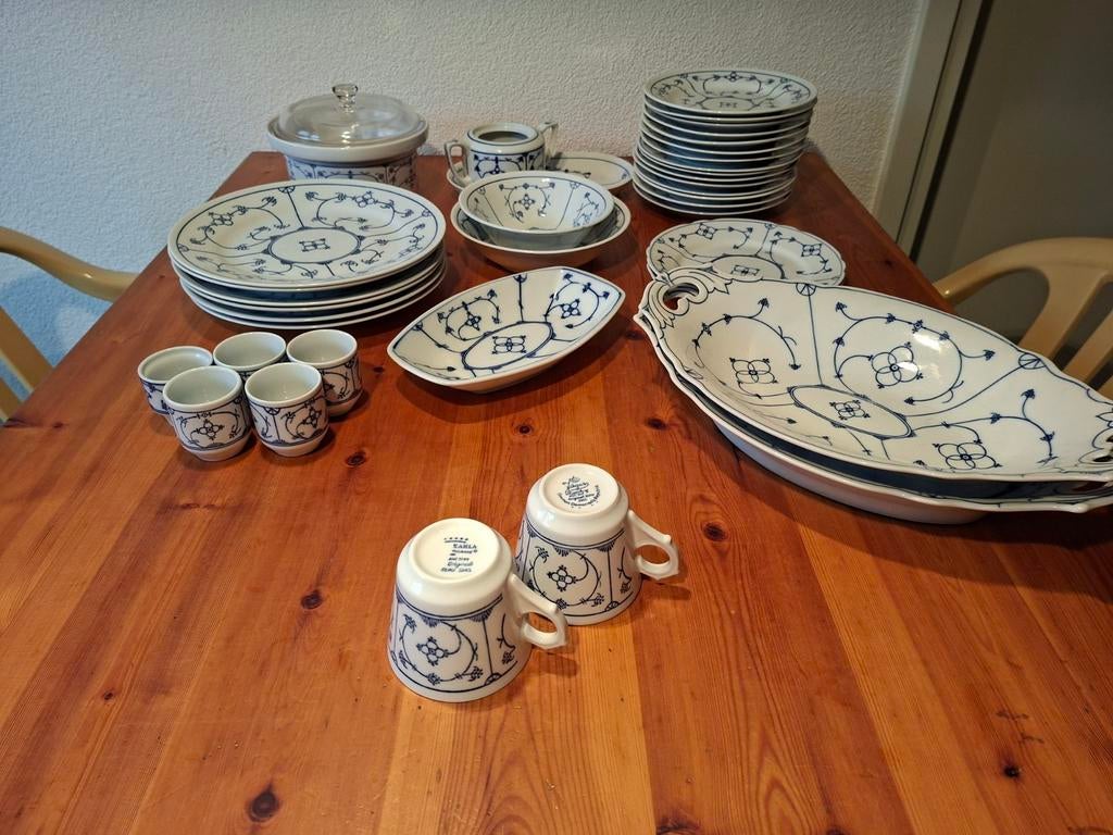 Blau Saks Servies Jäger & Kahla  Uitgebreid serviesgoed TEAB, Ophalen of Verzenden