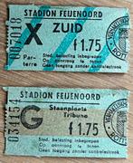 2 x toegangskaartje Feijenoord begin jaren 70, Ophalen of Verzenden, Gebruikt, Feyenoord