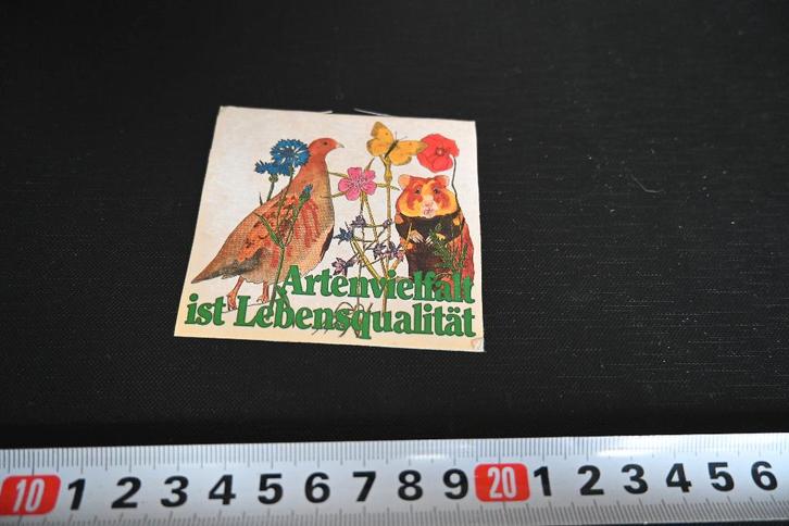 sticker Artenvielfalt ist Lebensqualität, Verzamelen, Stickers, Zo goed als nieuw, Ophalen