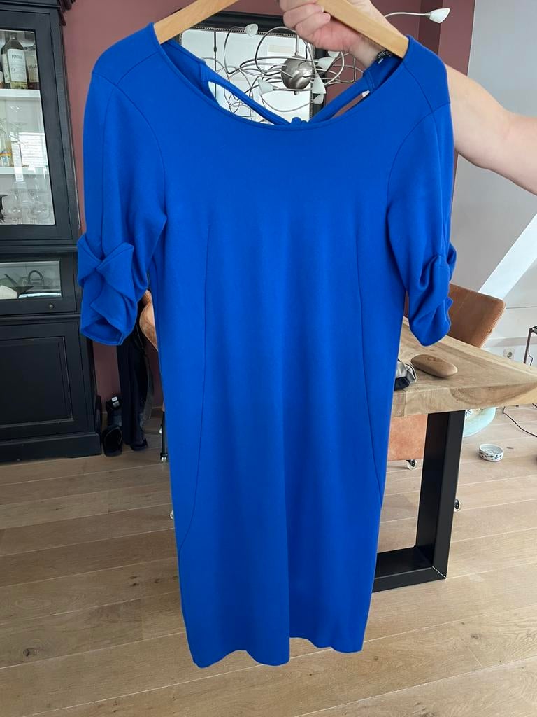 Jurk blauw juffrouw jansen Amsterdam maat 36, Ophalen of Verzenden, Zo goed als nieuw, Maat 36 (S), Blauw