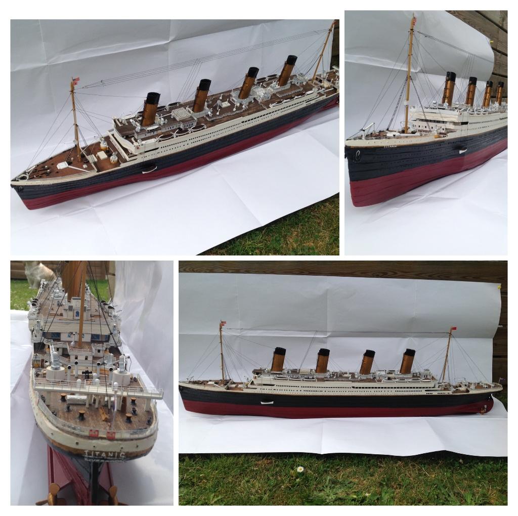 Titanic hachette 1m05 half gebouwd ., Verzamelen, Ophalen of Verzenden, Zo goed als nieuw, Film, Beeldje, Replica of Model