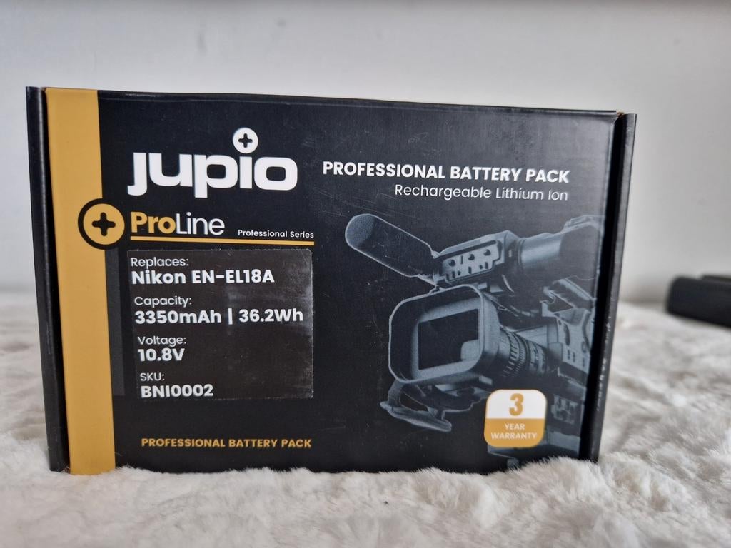 JUPIO Batterij EN EL18 Voor Nikon, Ophalen of Verzenden, Nieuw