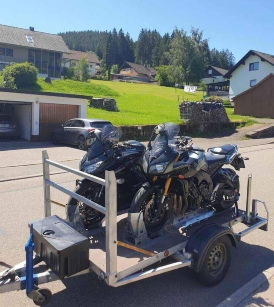 Geremde motor aanhanger voor 2 motoren, Ophalen of Verzenden, Gebruikt