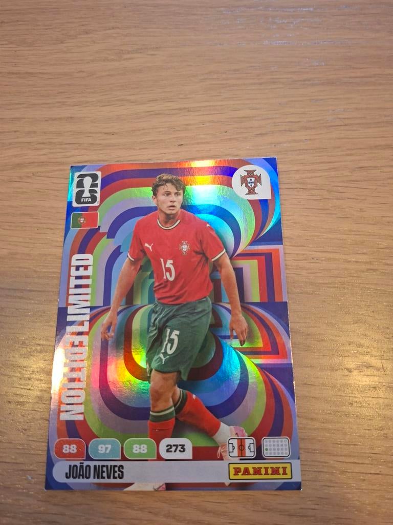 João Neves FIFA World Cup 2026 Adrenalyn XL Kaart, Ophalen of Verzenden, Zo goed als nieuw, Plaatje