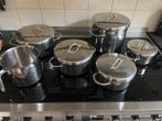 SIGG Calotherm roestvrijstalen complete pannenset, 6 pannen, Ophalen of Verzenden, Zo goed als nieuw, Rvs, Pannenset