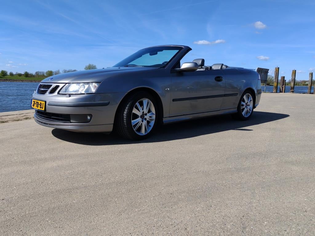 2005 Saab 9-3 aero cabrio, Auto's, Voorwielaandrijving, 1998 cc, 4 cilinders, Cabriolet