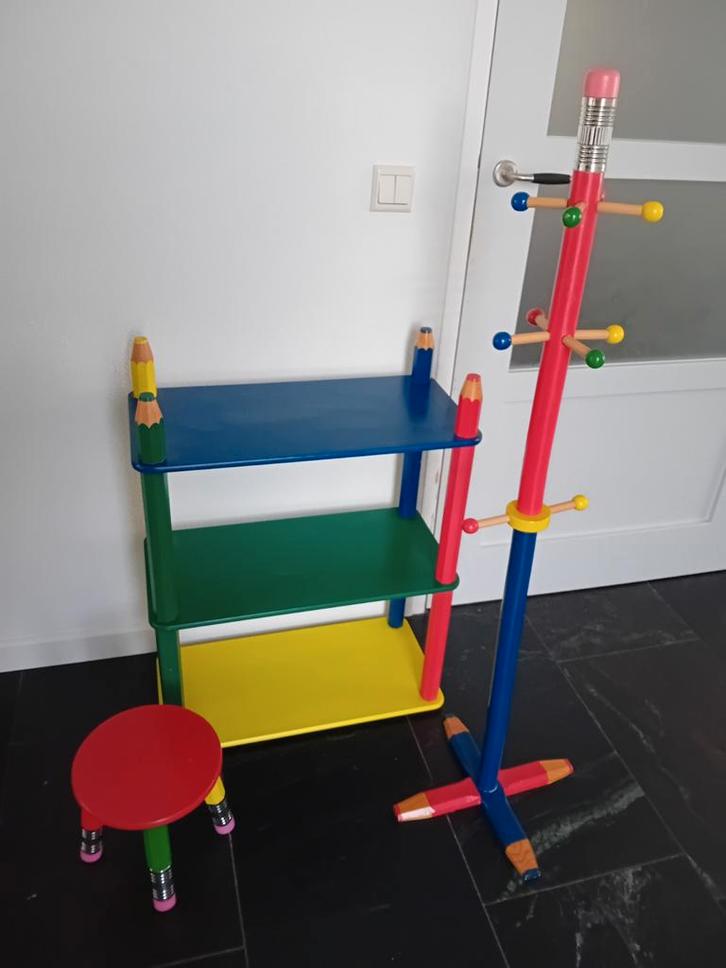 Vintage Pierre Sales Design Potlood Meubels Set, Kinderen en Baby's, Kinderkamer | Inrichting en Decoratie, Gebruikt, Overige typen