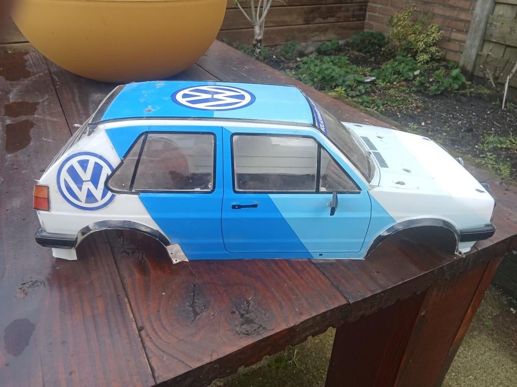 RC Car Body's: Golf, HPI, Chevrolet en 1/16 schaal, Ophalen of Verzenden, Gebruikt, Schaal 1:16, Onderdeel