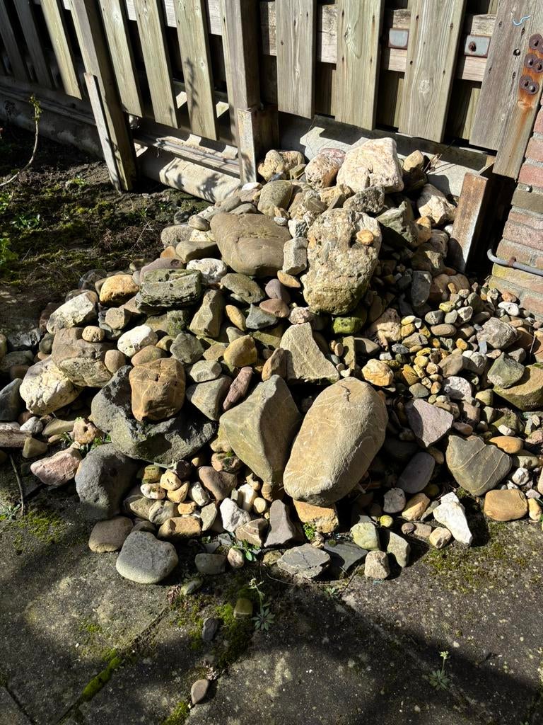 Gratis , grote en kleine zwerfkeien, Tuin en Terras, Ophalen of Verzenden, Zo goed als nieuw