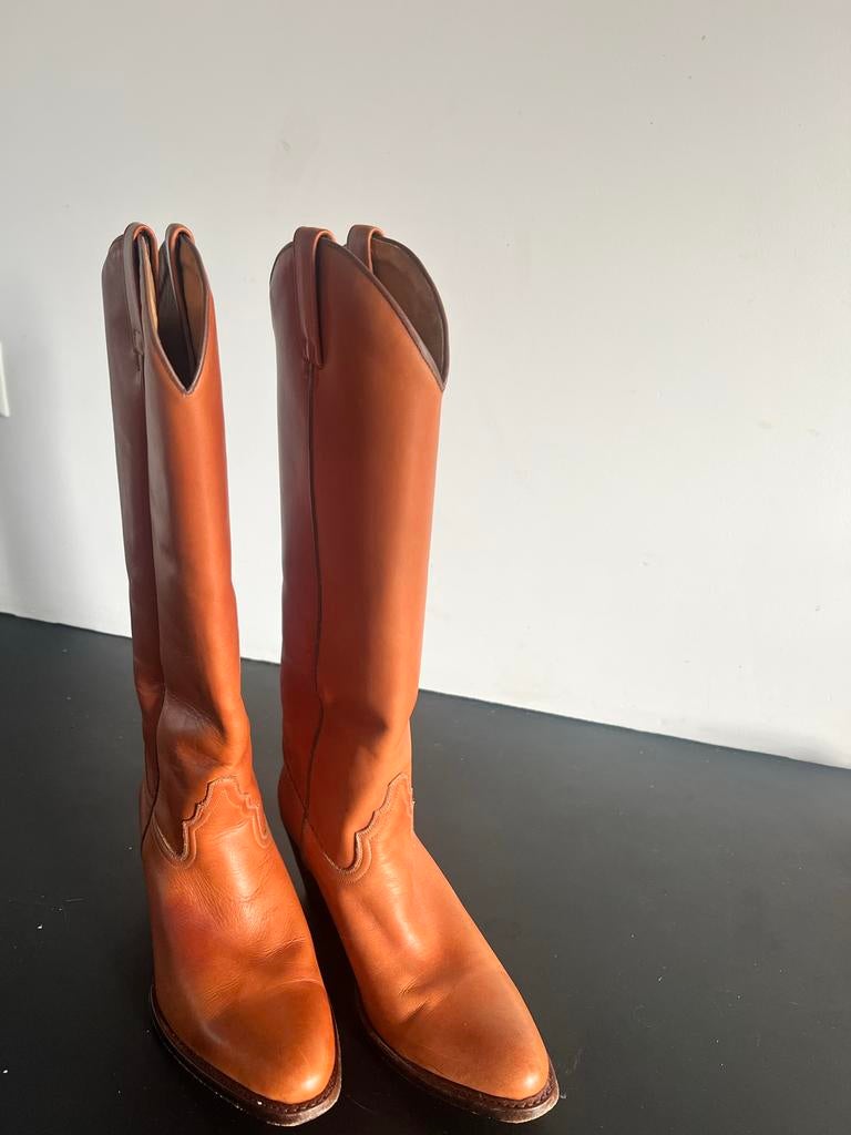 Sendra Leren Cowboylaarzen - Maat 37, Ophalen of Verzenden, Gedragen, Bruin, Hoge laarzen