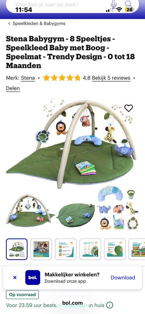 Jungle speelmat baby, Ophalen of Verzenden, Zo goed als nieuw