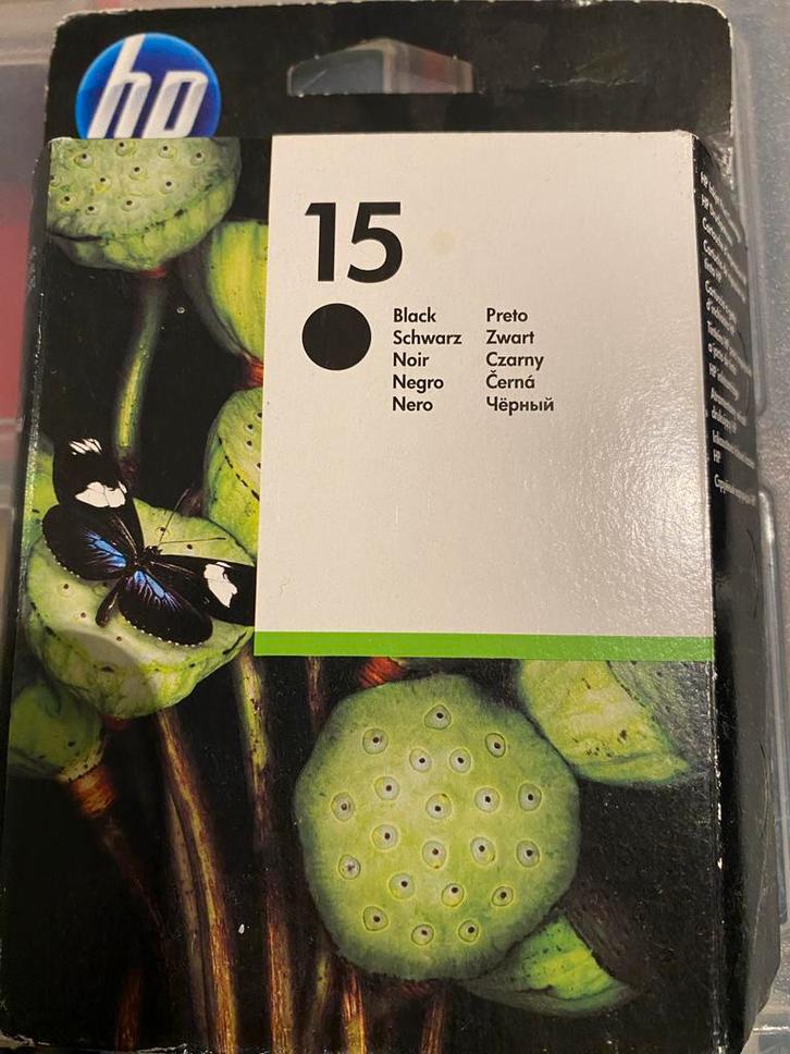 HP 15 Zwarte Inktcartridge - Origineel, Computers en Software, Printers, Nieuw, Inkjetprinter, Zwart-en-wit printen, Ophalen of Verzenden