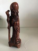 Shou Xing beeldje, god van de langlevendheid, buxushout, Ophalen of Verzenden