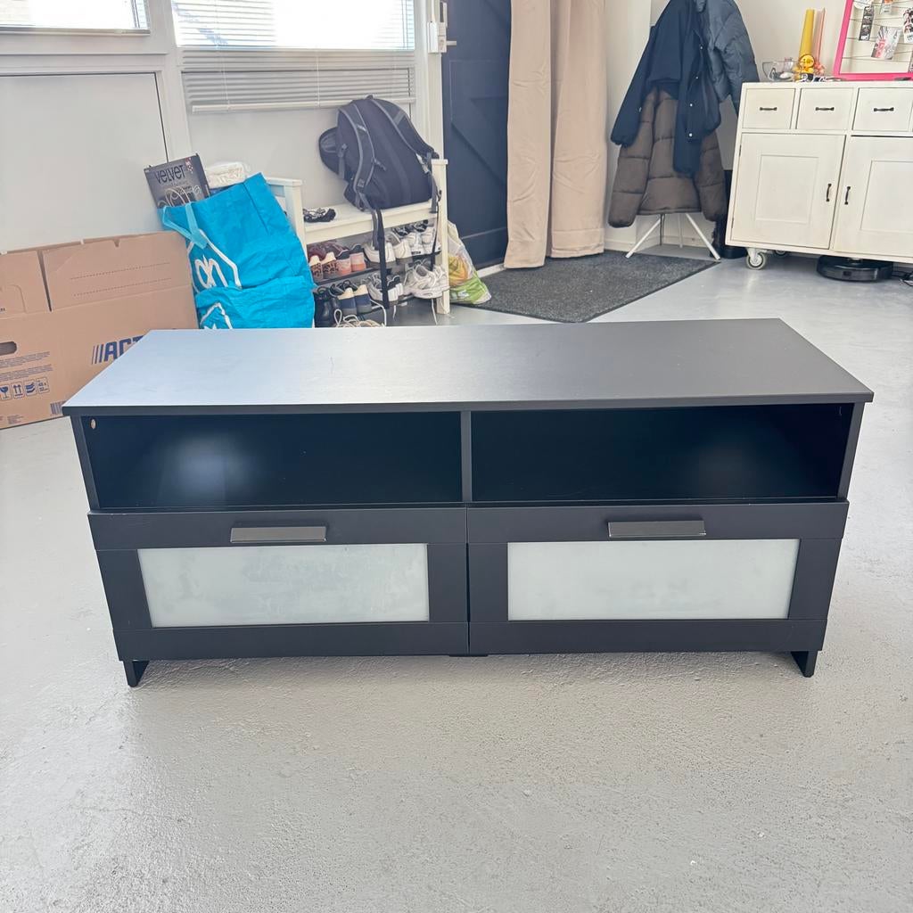 IKEA Brimnes TV-meubel zwart - 120x41x53 cm, Huis en Inrichting, Kasten | Televisiemeubels, Ophalen, Gebruikt, 100 tot 150 cm